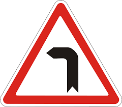 Дорожній знак 1.2 ( I тип ) Опасный поворот налево