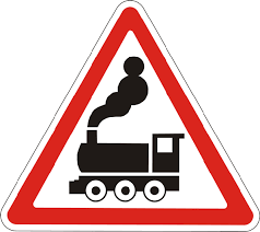 Дорожный знак 1.28 (I тип) Железнодорожный переезд без шлагбаума