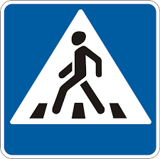 Дорожній знак 5.35.1 (І тип) Пішохідний перехід