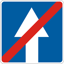 Дорожній знак 5.6 (І тип) Кінець дороги з одностороннім рухом