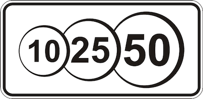 Дорожній знак 7.14 (І тип) Платні послуги